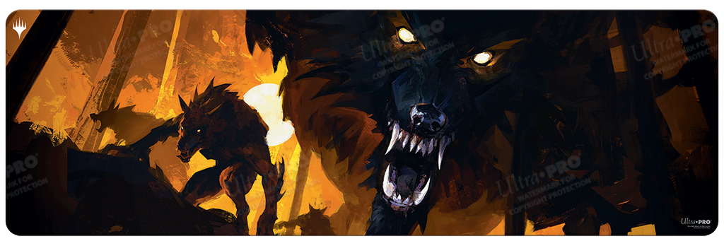 Innistrad: Midnight Hunt Draft Booster Key Art 8ft Table Playmat for Magic: The Gathering