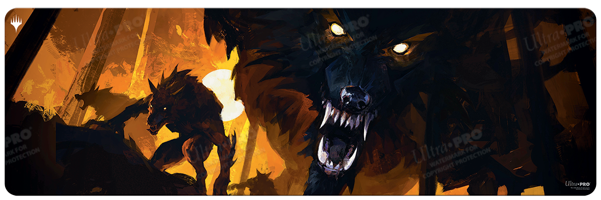Innistrad: Midnight Hunt Draft Booster Key Art 8ft Table Playmat for Magic: The Gathering