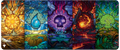 Dominaria United Stained Glass Land Medley Table Playmat for Magic: The Gathering