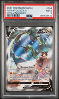 FA/RAYQUAZA V EVOLVING SKIES 2021 POKEMON SWORD & SHIELD EVOLVING SKIES PSA MINT 9