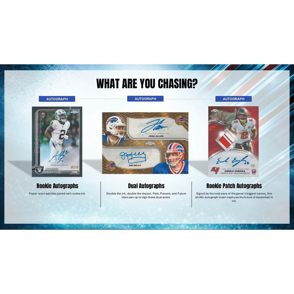 2025 Topps Chrome Football Mega Box