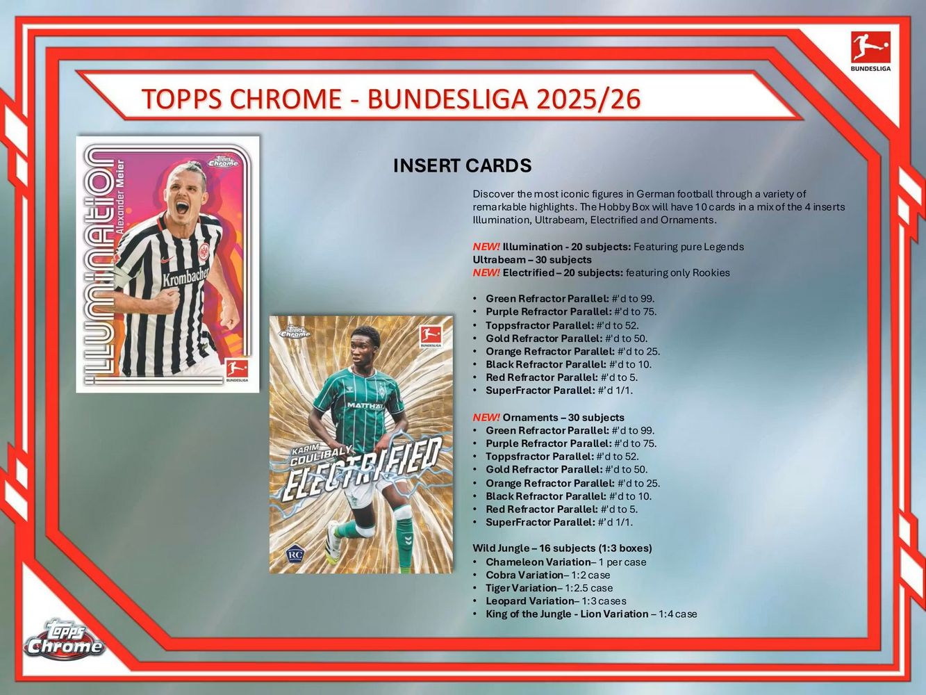 2025-26 Topps Chrome Bundesliga Soccer Hobby Box