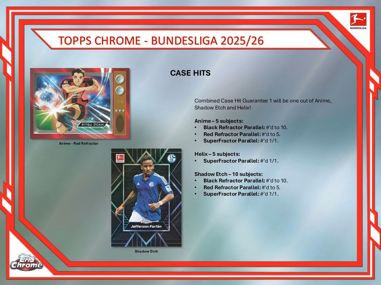 2025-26 Topps Chrome Bundesliga Soccer Hobby Box