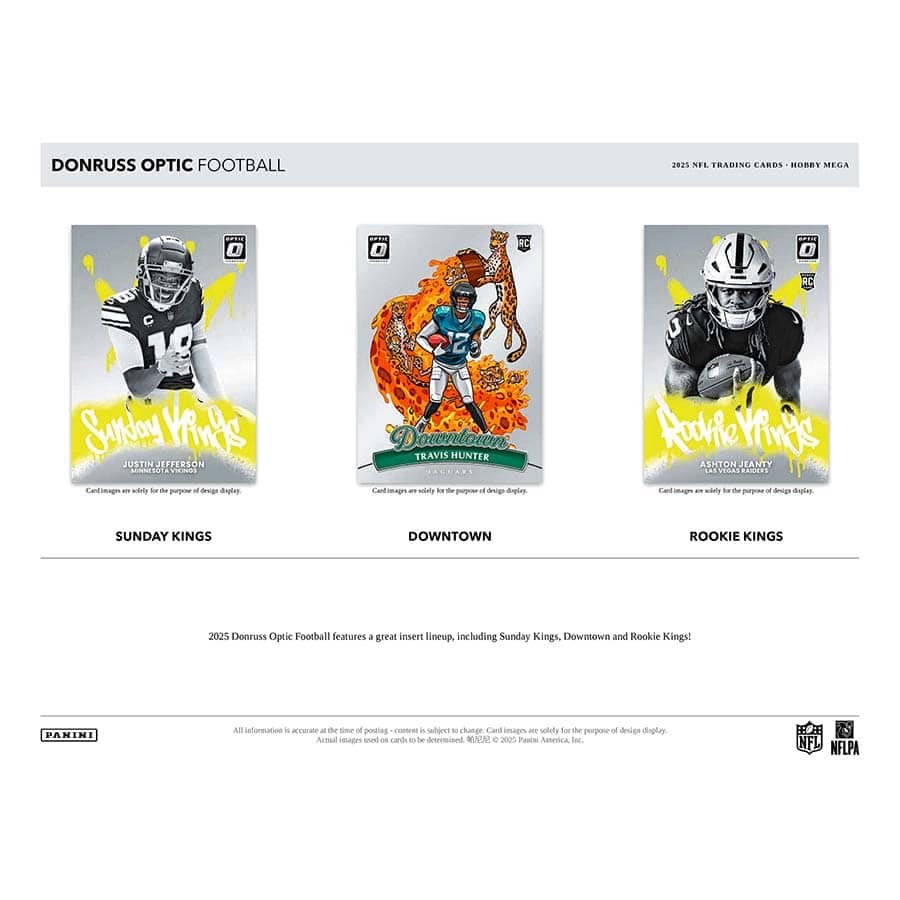 2025 Donruss Optic H2 Hybrid Football Hobby Mega Box