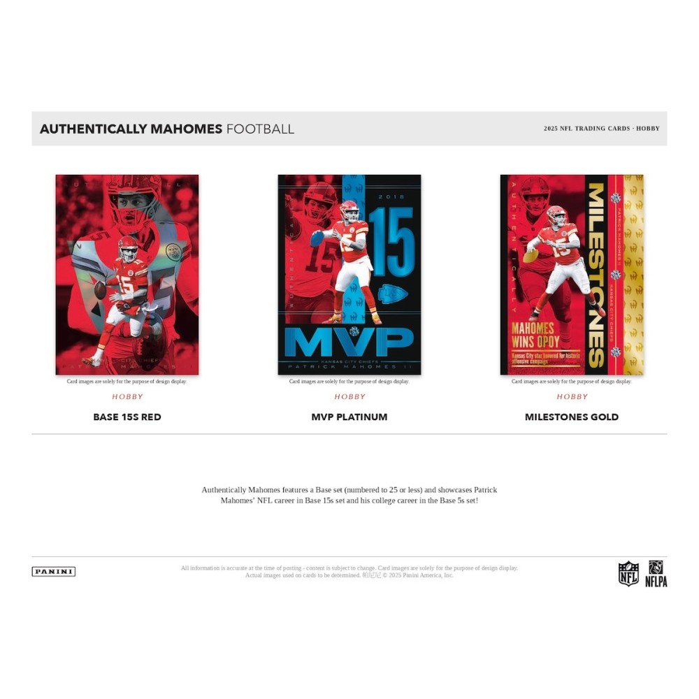 2025 Panini Authentically Mahomes Box