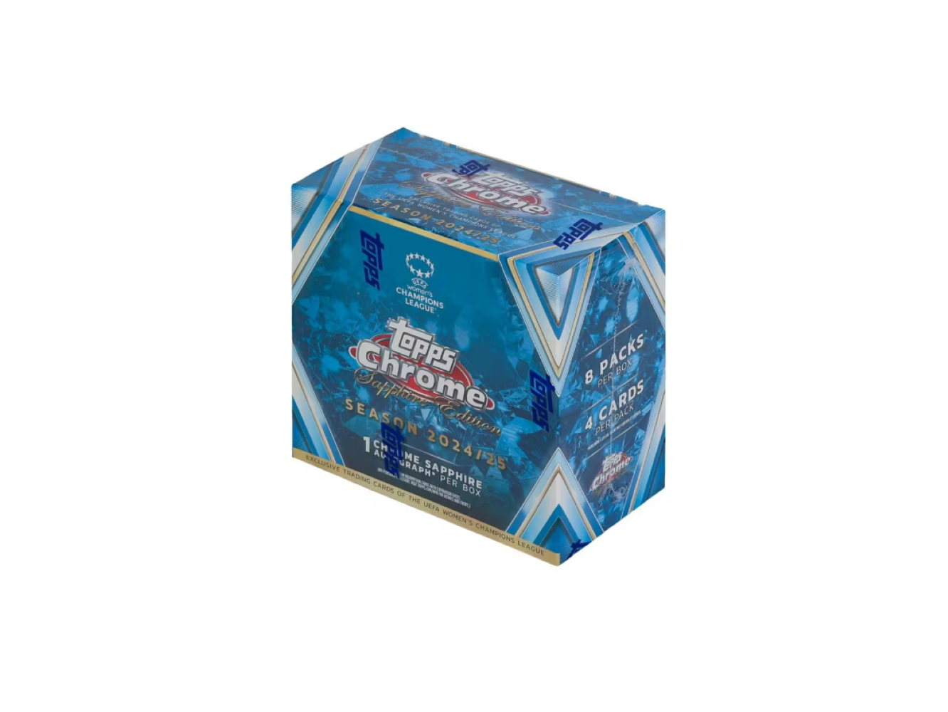 2024-25 Topps Chrome Sapphire Edition Women's UEFA Champions League Soccer Hobby Box
