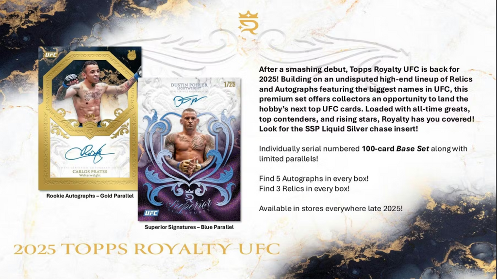 2025 Topps UFC Royalty 4-Box Hobby Case