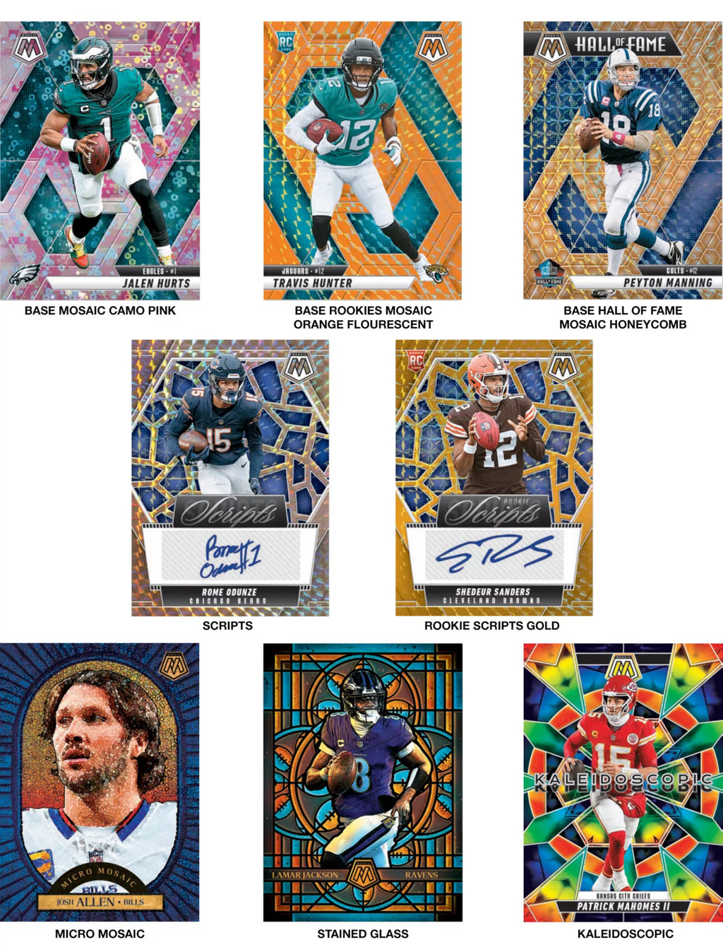 2025 Panini Mosaic Football Fat Pack Display Box
