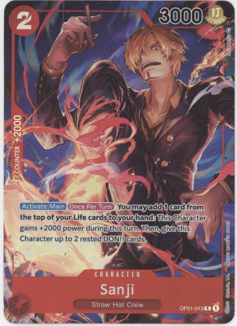 Sanji One Piece Card Game Pre Errata OP01-013 #1