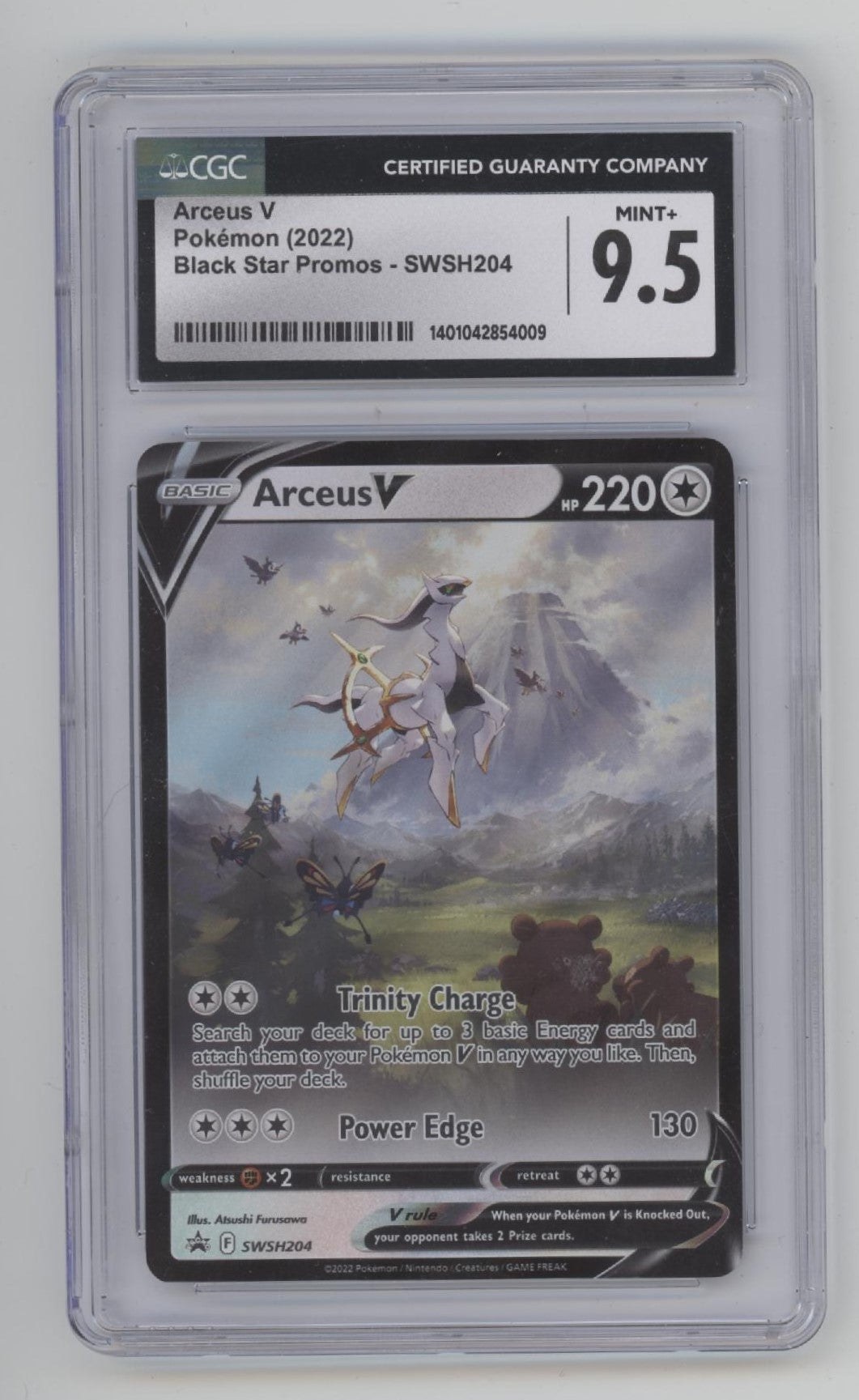 Arceus V Pokemon Black Star Promo #SWSH204 CGC 9.5