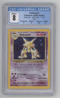 Alakazam Pokemon Base Set Holo Italian #1 CGC 8