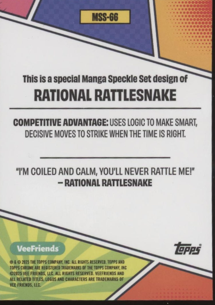 Rational Rattlesnake 2025 Topps Chrome VeeFriends 09/10 #MSS-GG
