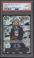 Sabo One Piece Card Game OP13 Manga Alternate Art Japanese #120 PSA 10