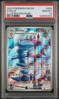 STEELIX ILLUSTRATION RARE 2023 POKEMON PAR EN-PARADOX RIFT PSA GEM MT 10