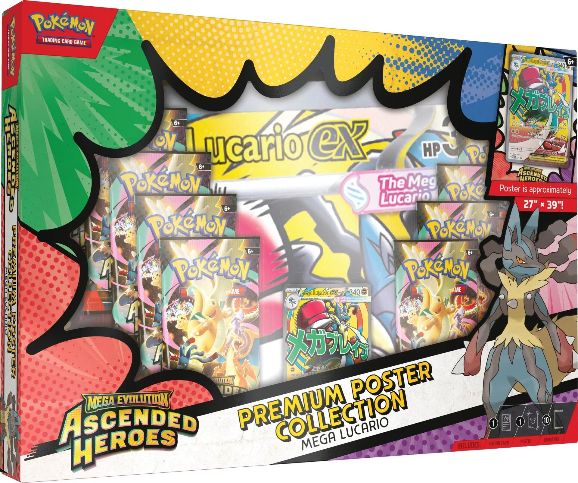 Mega Evolution: Ascended Heroes - Premium Poster Collection (Mega Lucario)