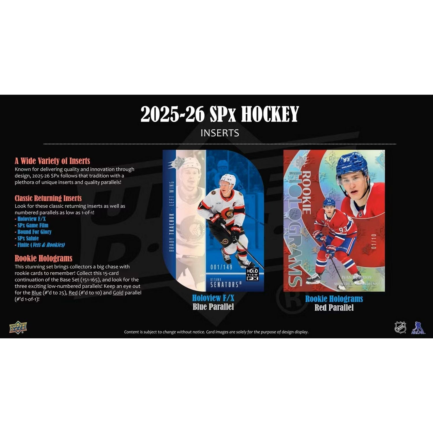 2025-26 Upper Deck SPx Hockey Hobby Box *Contact Us To Order*