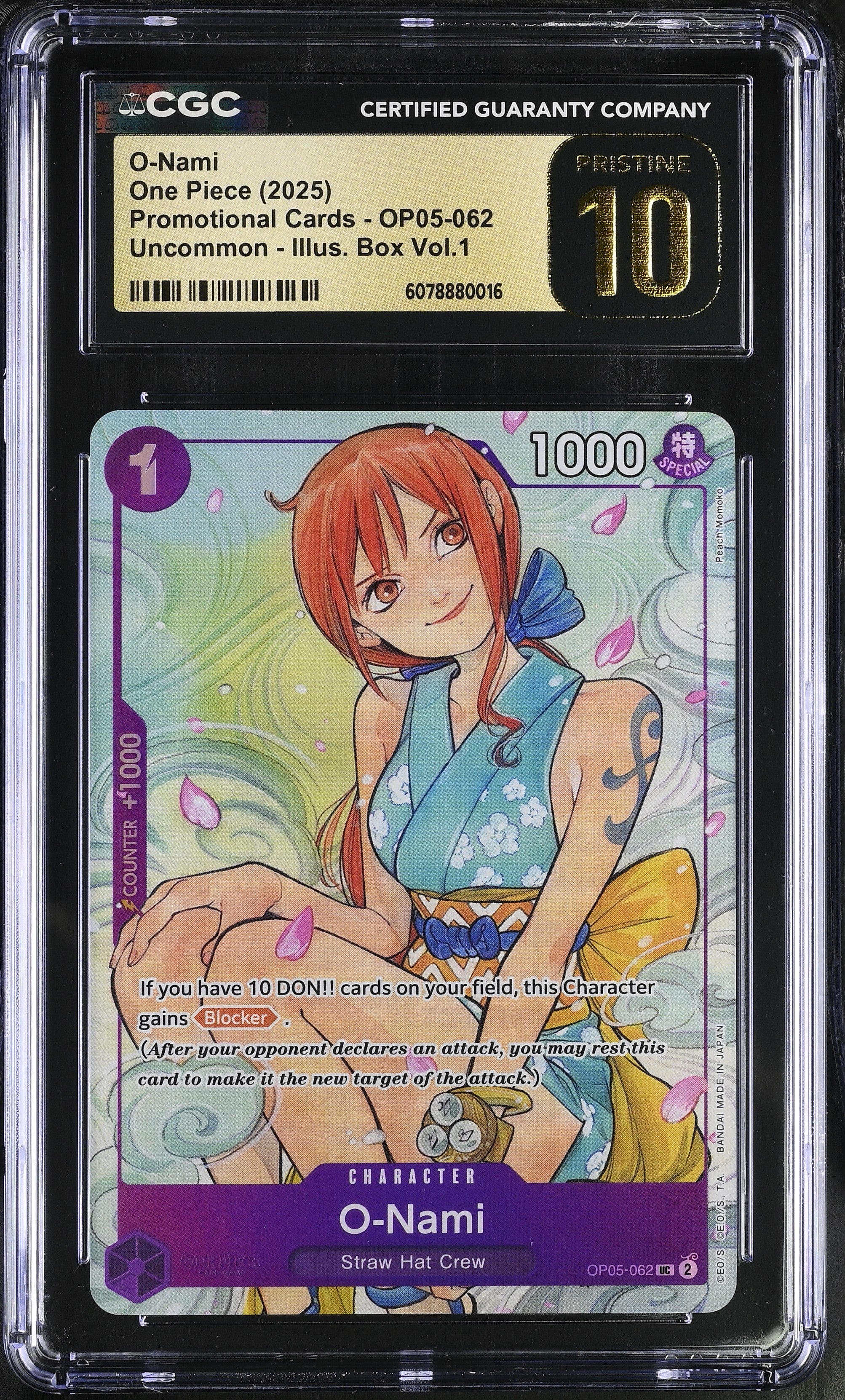 CGC PRISTINE 10 O-Nami [Promotional Cards] - 6078880016