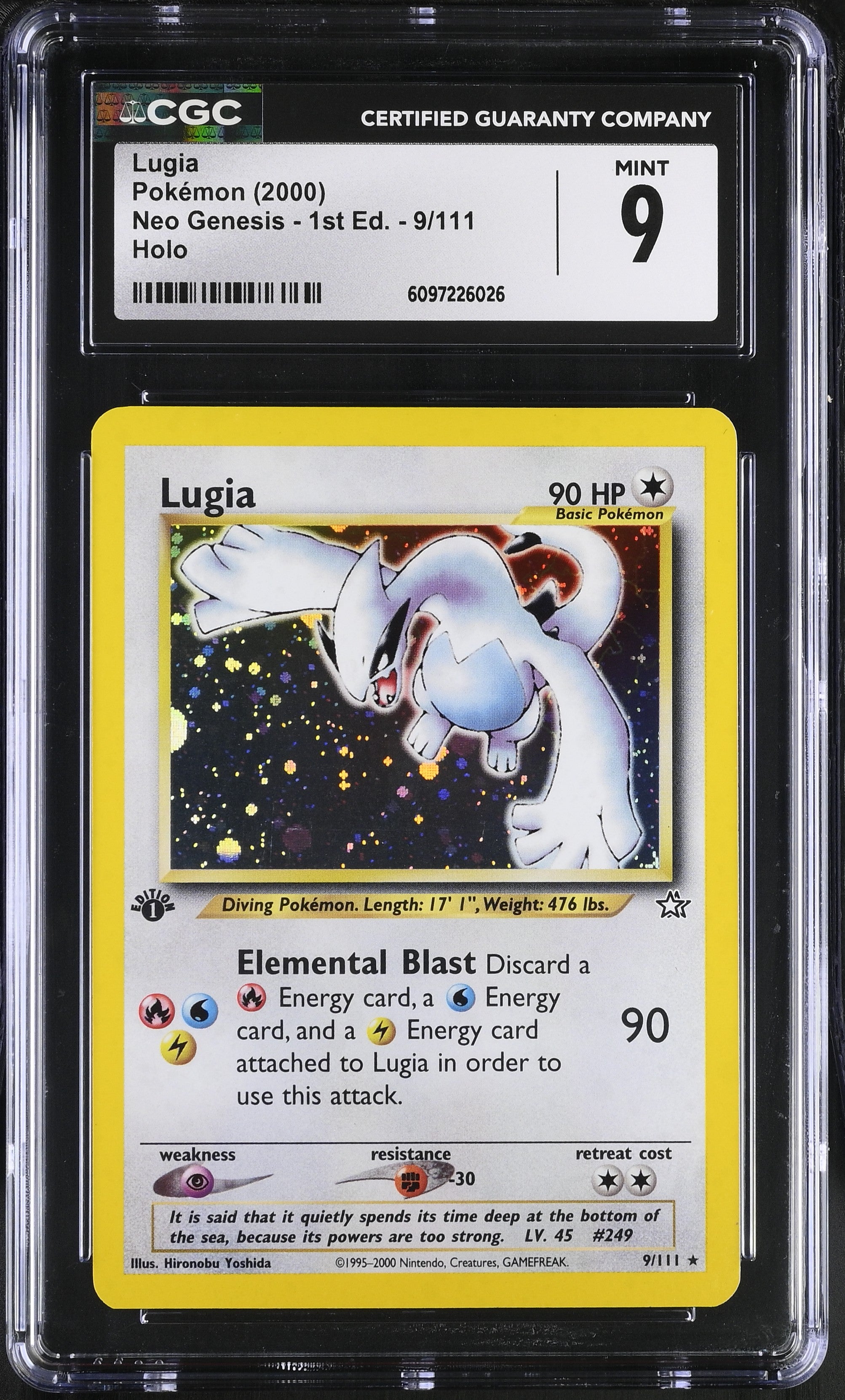 CGC 9 Lugia(9/111) [Neo Genesis - 1st Ed.] - 6097226026