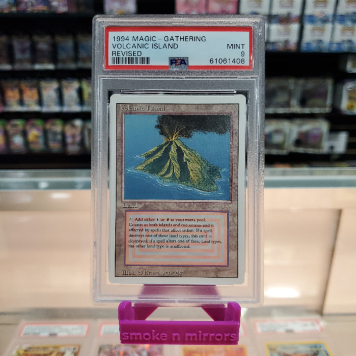 VOLCANIC ISLAND REVISED 1994 MAGIC THE GATHERING REVISED PSA MINT 9