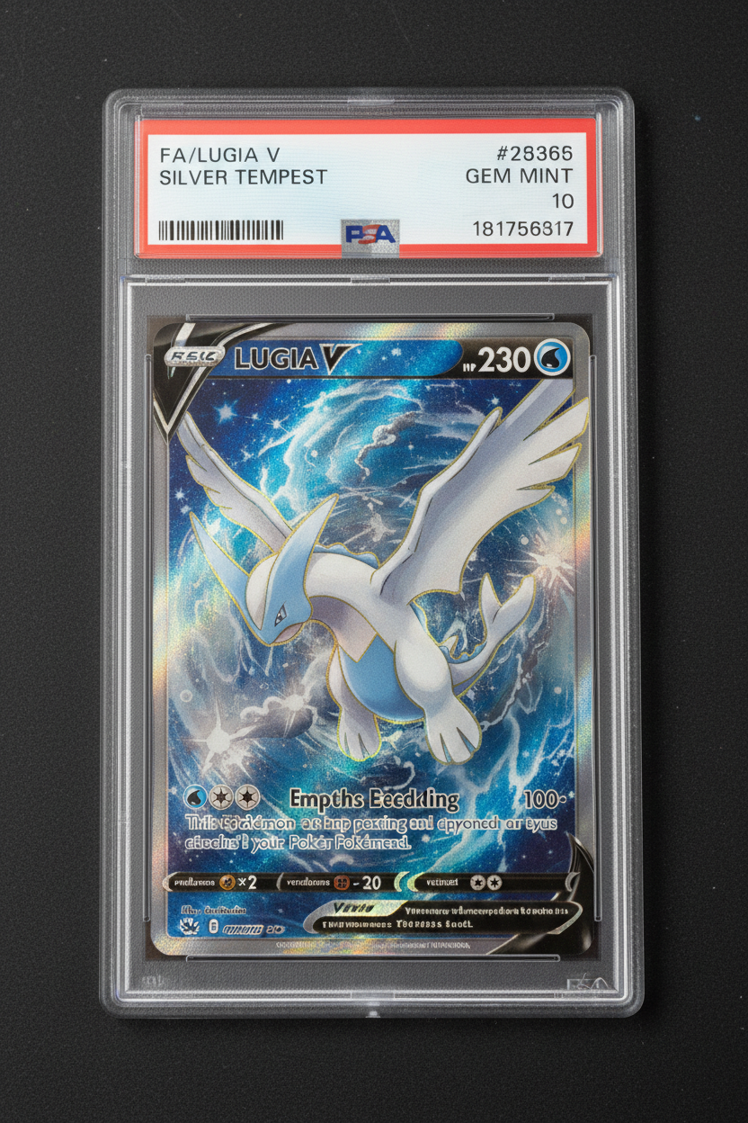 FA/LUGIA V SILVER TEMPEST 2022 POKEMON SWORD & SHIELD SILVER TEMPEST PSA GEM MT 10