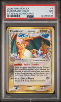 CHARIZARD-HOLO CRYSTAL GUARDIANS 2006 POKEMON EX CRYSTAL GUARDIANS PSA NM 7